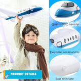 3Pcs 40-Inch White Inflatable Airplane Balloons, Outdoor Pool & Party Decorations