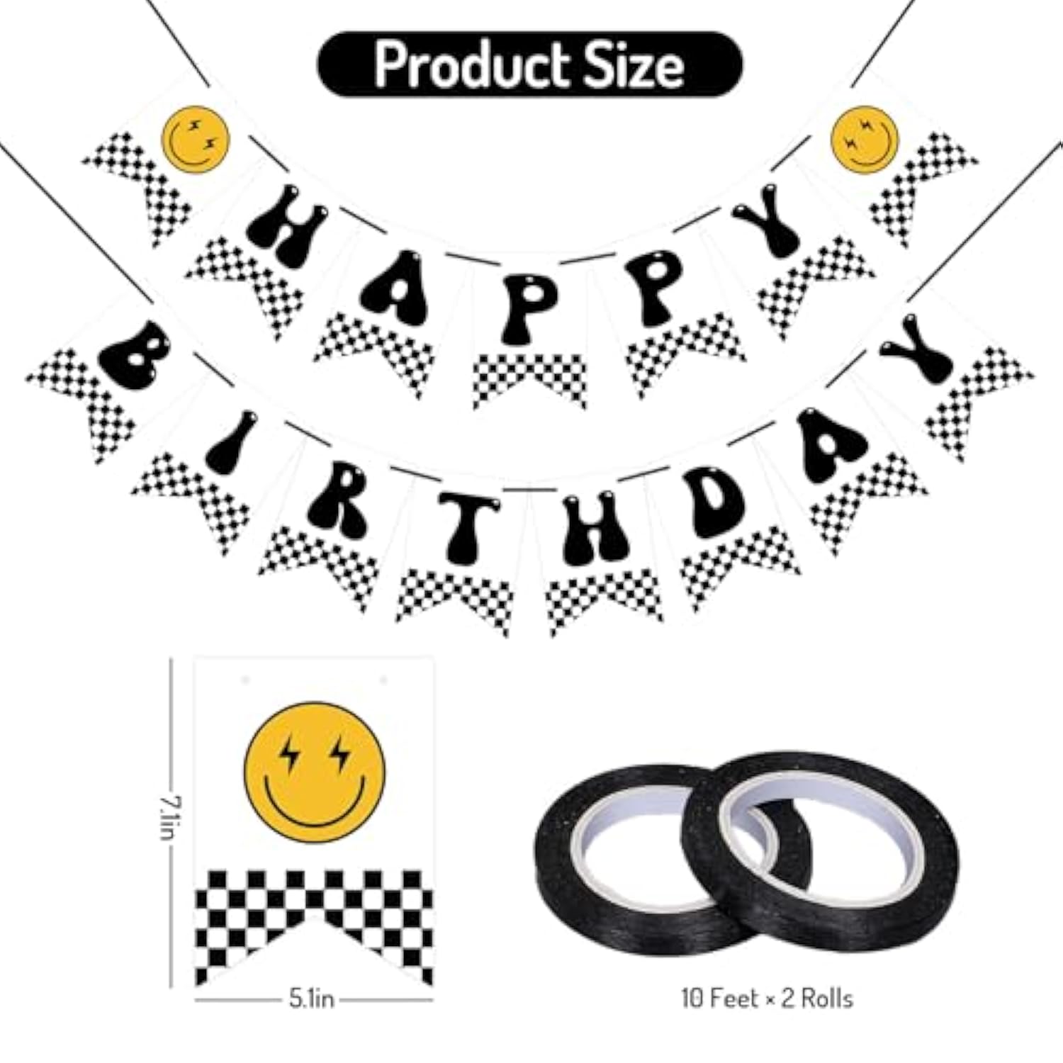 I Love the 50's Banner: 1950s Rock & Roll Photo Booth Backdrop for Parties