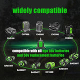 Rapid Ch2800D For Ego Battery Charger 56V With Dual Ports, Replacement For Ego Charger Ch5500/Ch7000/Ch2100/Ch3200/Ch8000, Compatible With 56-Volt Ego Power+ Lithium-Ion Battery Ba2800/Ba4200/Ba1400