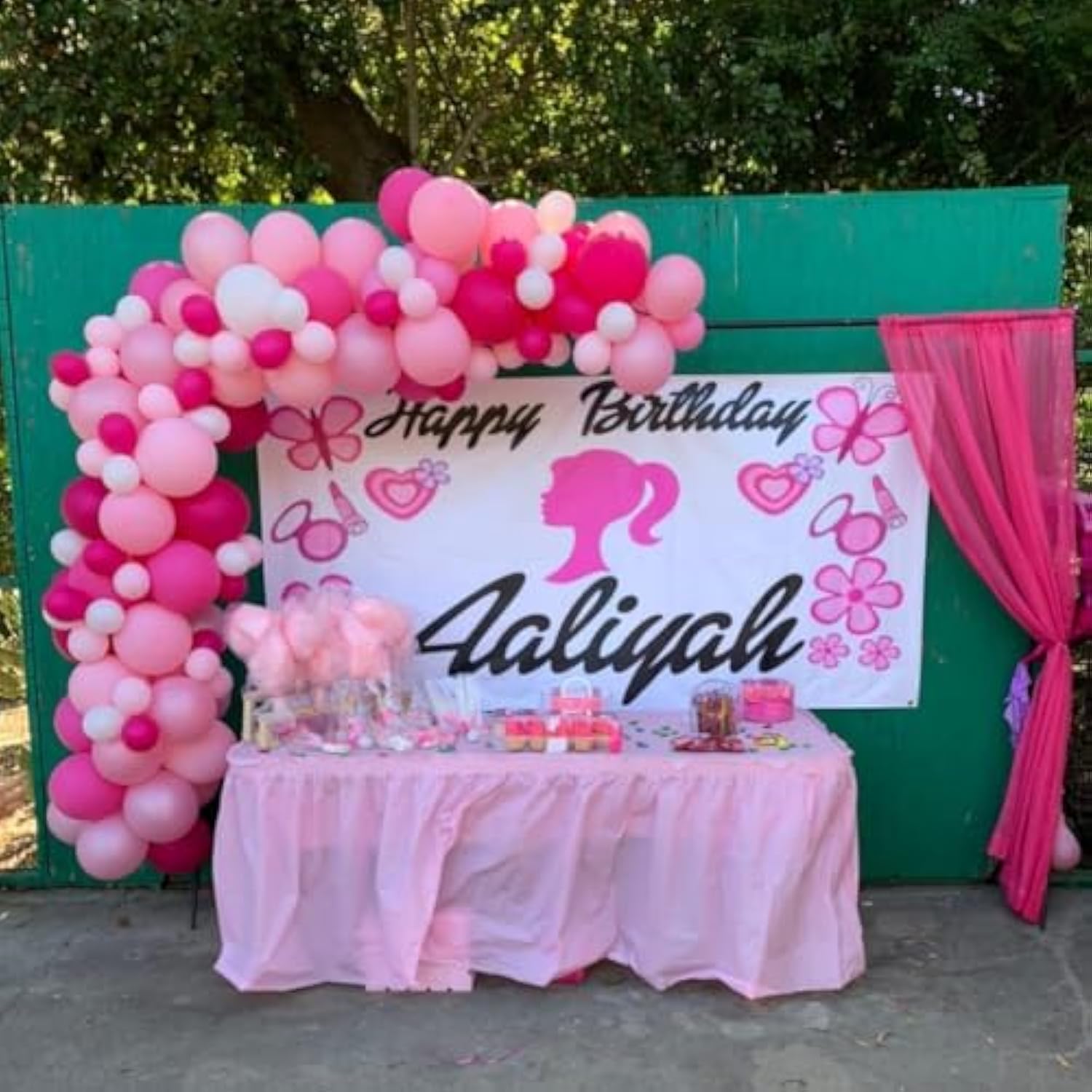 Pink Balloon Garland Arch Kit, 109Pcs Hot Pink Latex Pastel Pink Balloon, 18 12 10 5 Inch Latex Balloons For Wedding Birthday Princess Theme Bridal Baby Shower Bridal Shower Party Decorations