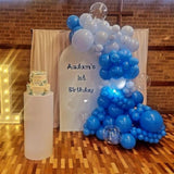 Blue Balloons Arch Kit, 139Pcs Macaron Blue Royal Blue Balloon Garland Kit, 18 12 10 5 Inch Different Size Balloons For Baby Shower Graduation Boys Birthday Ocean Themed Party Decorations