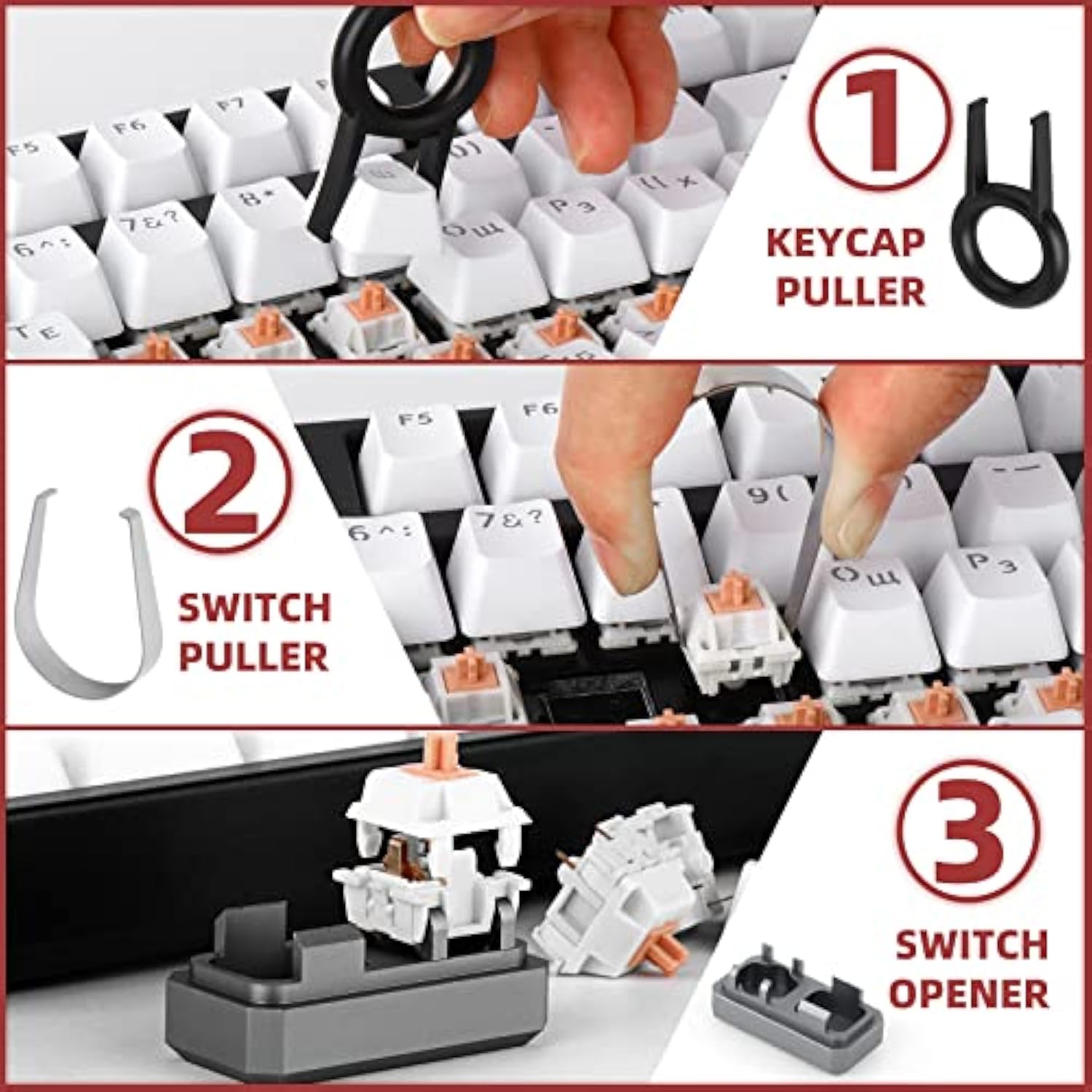 Runjrx Mechanical Keyboard Switch Opener For Cherry Mx Akko Gateron Ttc Kailh