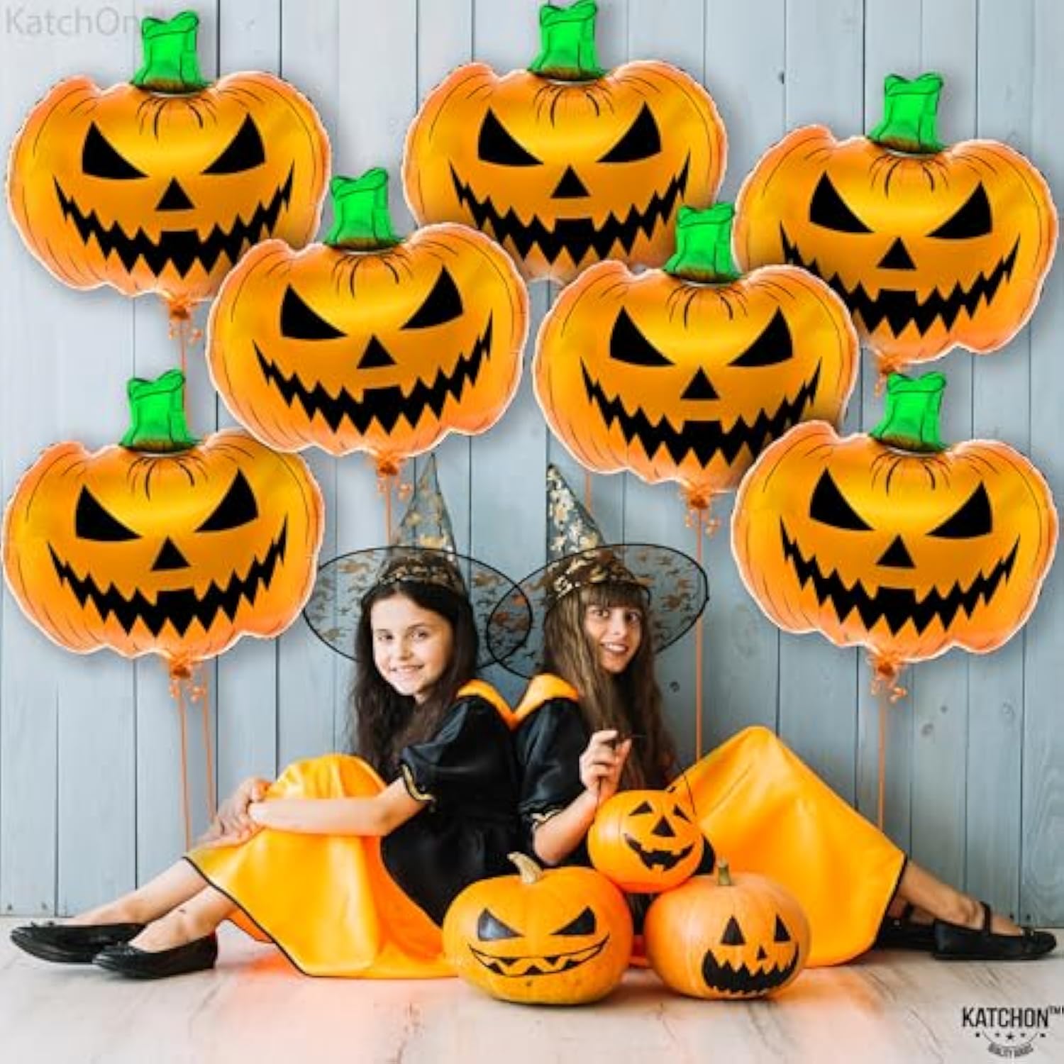 30 Inch Scary Halloween Pumpkin Foil Balloon Jack O Lantern Party Decoration