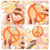 30Pcs Groovy Retro Hippie Boho Table Centerpieces for 60s Party Decorations