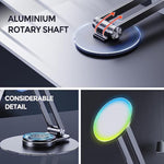 Magnetic Phone Stand For Desk, Aluminum Magsafe Stand Foldable Adjustable, Cell Phone Stand Holder Compatible With 16 15 14 13 12 Pro Max And Magsafe Case