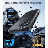 Magnetic For Iphone 16 Case, [Compatible With Magsafe] Military-Grade Shockproof Protection For I Phone 16 Case [Anti-Yellowing] Pocket Friendly For Iphone 16 Phone Case 6.1”,Black