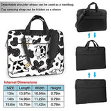 Laptop Bag Laptop Case 15.6 Inch Computer Bags Cute Funny Cow Printed Padded Sleeve Cover For Women Men