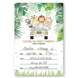 Party Animal Birthday Decorations, Jungle Animals Party Celebration, Animals Invitations For Kids Birthday. (070)