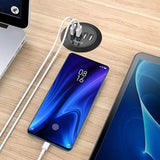 30W 4-Port Usb Desk Charger Desktop Charging Station Mounts On The 2.0"/2.4" Grommet Hole With Power Cable (Match 2Pcs Grommet),C51 Black