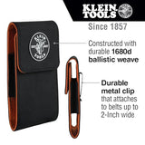 Klein Tools 55474 Phone Holder, XX-Large, Fits iPhone, Google, LG, Samsung Phones, With Magnetic Closure and Belt Clip