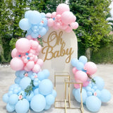Pink & Blue Balloon Garland Kit: 120pcs Gender Reveal Arch