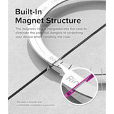 Ringke Fusion [Compatible with MagSafe] Designed for Samsung Galaxy Z Fold 6 Case, Transparent Scratch Resistant Shockproof Bumper Phone Cover - Magnetic Clear