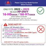 mCover Case Compatible ONLY for 2022~2023 16-inch HP Envy 16-H0xxx / 16-H1000 Series Windows Notebook PC (NOT Fitting Any Other HP Models) - Green