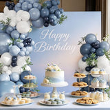 Navy Blue Balloon Arch Kit for Blueberry Baby Shower Birthday Decorations