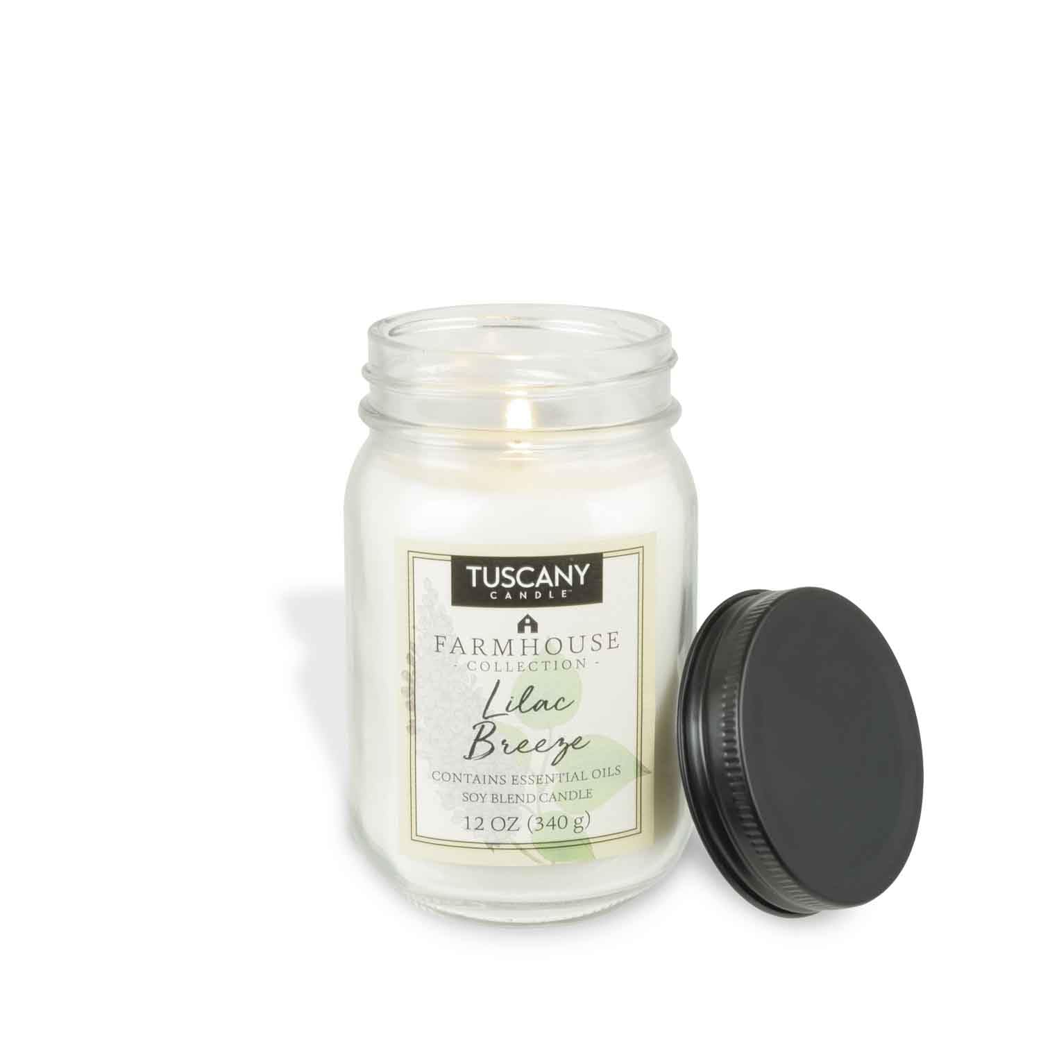 Tuscany Candle Farmhouse 12 Oz Lilac Breeze Jar Candle