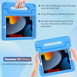 Kids Case For 9Th/ 8Th/ 7Th Generation (2021/2020/ 2019), 10.2 Case With Built-In Screen Protector, Shockproof Handle Stand Kids Case For 9/8/ 7 Generation 10.2 Inch - Blue