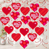 Huge Valentines Hearts Decorations - Pack Of 30, No Diy | Hanging Swirls For Valentine'S Day Decor