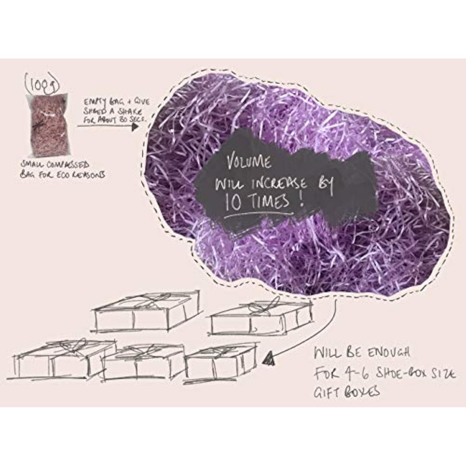 Inside My Nest Antique Blue Shredded Tissue Paper Shred Box Filler Dusty Blue Hamper Gift Box Acid-Free Colorfast (60G)