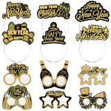 12Pcs New Year 2026 Party Supplies Headband Tiara Glasses Photo Props