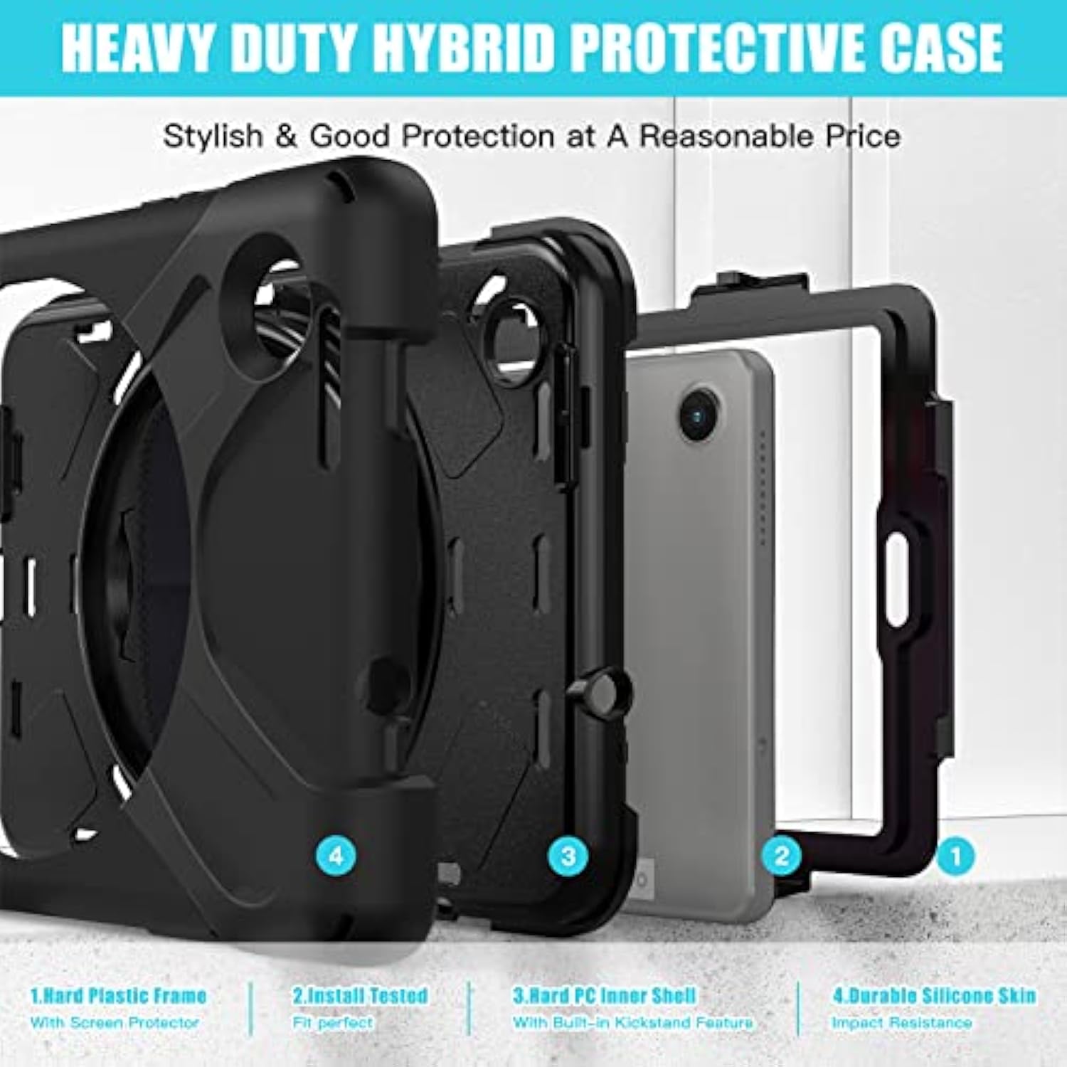Case For Lenovo Tab M8 4Th Gen 2023 Model Tb-300Fu For Kids| Full Protection P