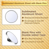 30 Pcs Sublimation Blank Pins Diy Button Badge Kit Sublimation Sliver