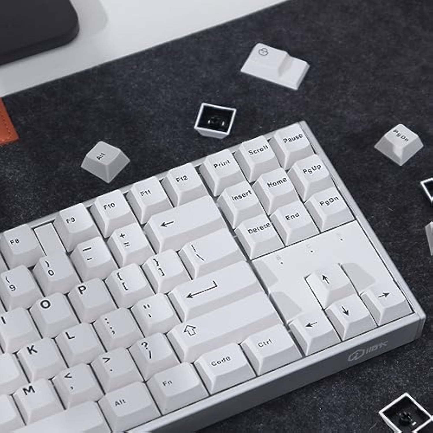 Black White Gradient Keycaps Set Cherry Profile Doubleshot Custom Keycaps 121
