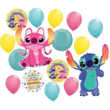 Anagram Stitch Girl Theme Birthday Party Foil and Latex Balloon Decorations, BQ_4167