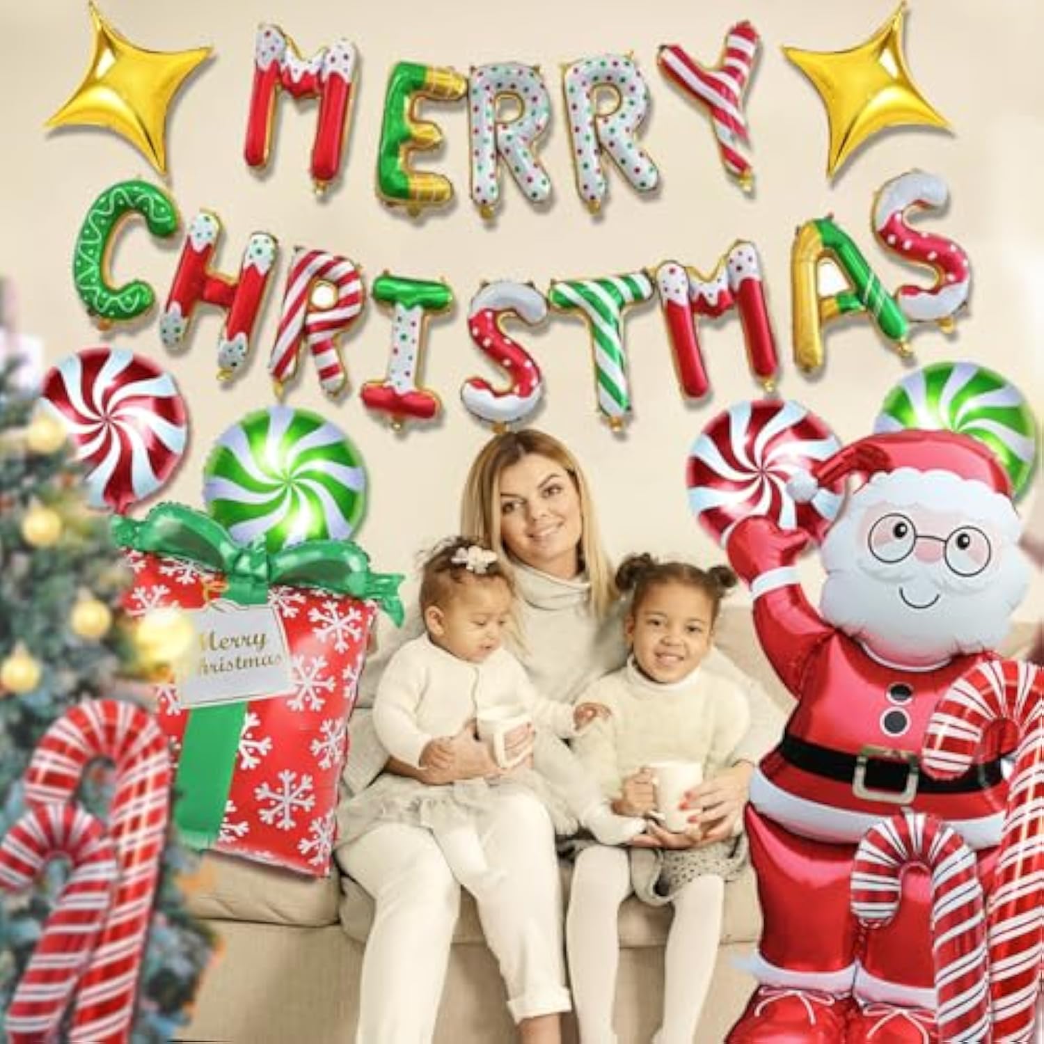 Christmas Decorations Balloons, 14Pcs Christmas Party Decorations Balloon Creating A Festive Atmosphere Indoor Outdoor