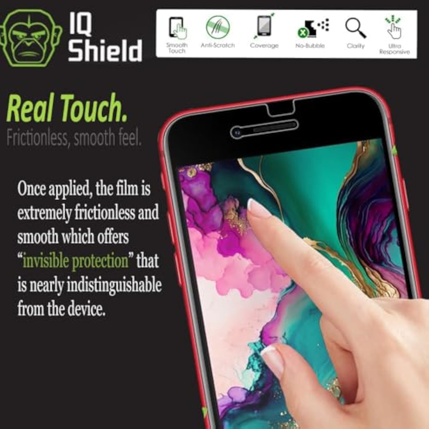 2 Pack Screen Protector For Iphone Se (2022/2020,3Rd/2Nd Gen) Anti-Bubble Clear Tpu Film