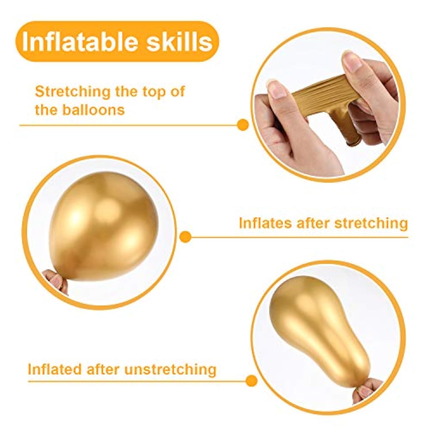 100 Pieces 5 Inch Metallic Balloons Decorative Latex Balloons For Birt