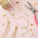 Sustainable Greetings 11 Yards Rhinestone Chain, Gold Trim String For Diy Jewelry Making, Crafts, Shoe Charms (2Mm Wide Rhinestone Trim)