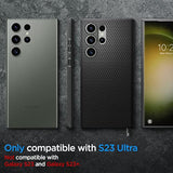 Spigen Liquid Air Designed for Galaxy S23 Ultra Case (2023) [Military-Grade Protection] - Matte Black