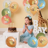 Winnie Balloons For Baby Shower Decorations, 12 Inch Cute Birthday Ballloons Classic Latex Balloon For Party Decor