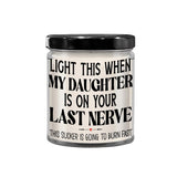 Son In Law Candle From Mother In Law Light This When My Daughter Is On Your Last Nerve Funny Birthday Christmas 9 Oz. Vanilla Scented Soy Wax For Men