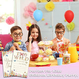 Butterfly Birthday Invitations For Boys Girls, Two Wild Birthday Party Supplies And Decoration, 20 Cards With 20 Envelopes -A06