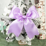 Light Purple Wired Satin Ribbon 2.5 Inch Wide 20 Yards Large Roll, Polyester Fabric, Lavender Lilac Wire Ribbon For Wreaths, Bows Making, Diy Crafts, Gift Wrapping, Christmas Tree, Front Door Decor