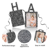 Birthday Photo Banner & Frame, Black Background for Kids and Adults' Party Decor