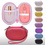 Eva Hard Case For Logitech Pop Mouse- Protective Carrying Storage Bag (Pink)