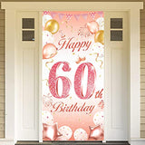 Rose Gold 60Th Birthday Party Decoration For Woman, Rose Gold 60Th Bir