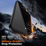 Shockproof Designed For Samsung Galaxy S22 Case With 2 Pack Tempered Glass Screen Protector 2 Pack Camera Lens Protector