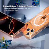Magnetic For Iphone 17 Pro Max Case Compatible With Magsafe, Women Cute Glitter Sparkly Phone Case With Diamond Camera Lens Protectors, Military-Grade Drop Protection 6.9" (Clear)