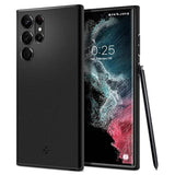 Spigen Thin Fit Case Compatible with Samsung Galaxy S22 Ultra, Black