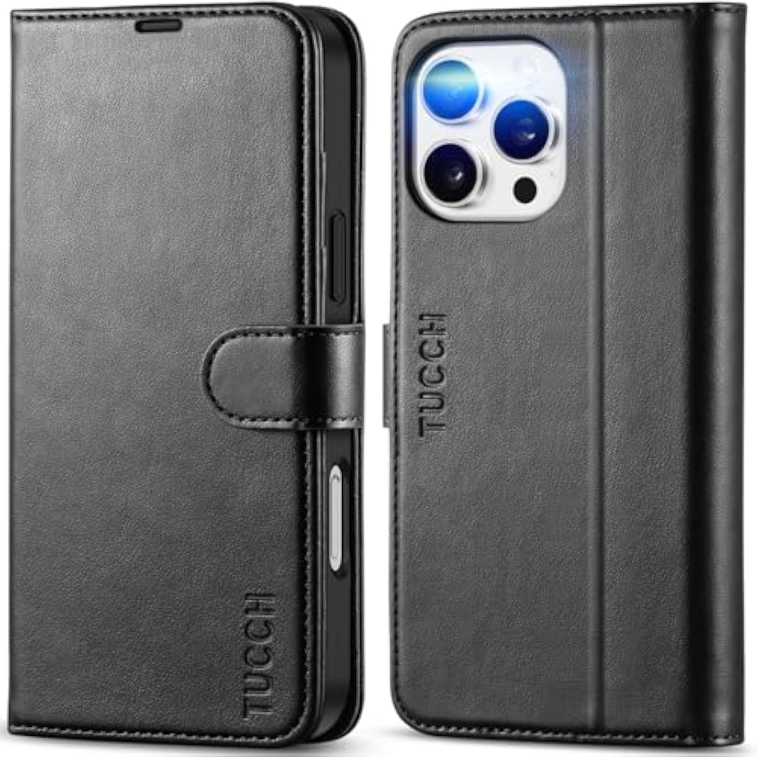 iPhone 16 Pro Max Case Wallet, RFID Blocking, 4 Card Holder, Kickstand, Shockproof