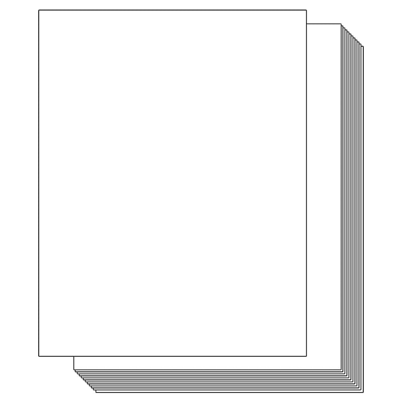 White Cardstock Thick Paper 100 Sheets, 8.5" X 11" Heavyweight 80Lb Cover Card