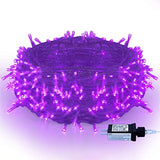 Purple String Lights Christmas - 320 Led 35M/115Ft 8 Modes End-To-End Plug In Indoor/Outdoor Waterproof Decorative Insid