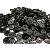 15Mm. Mix Colors Black,Off-White,Transparent 4 Holes Standard Shirt Bu