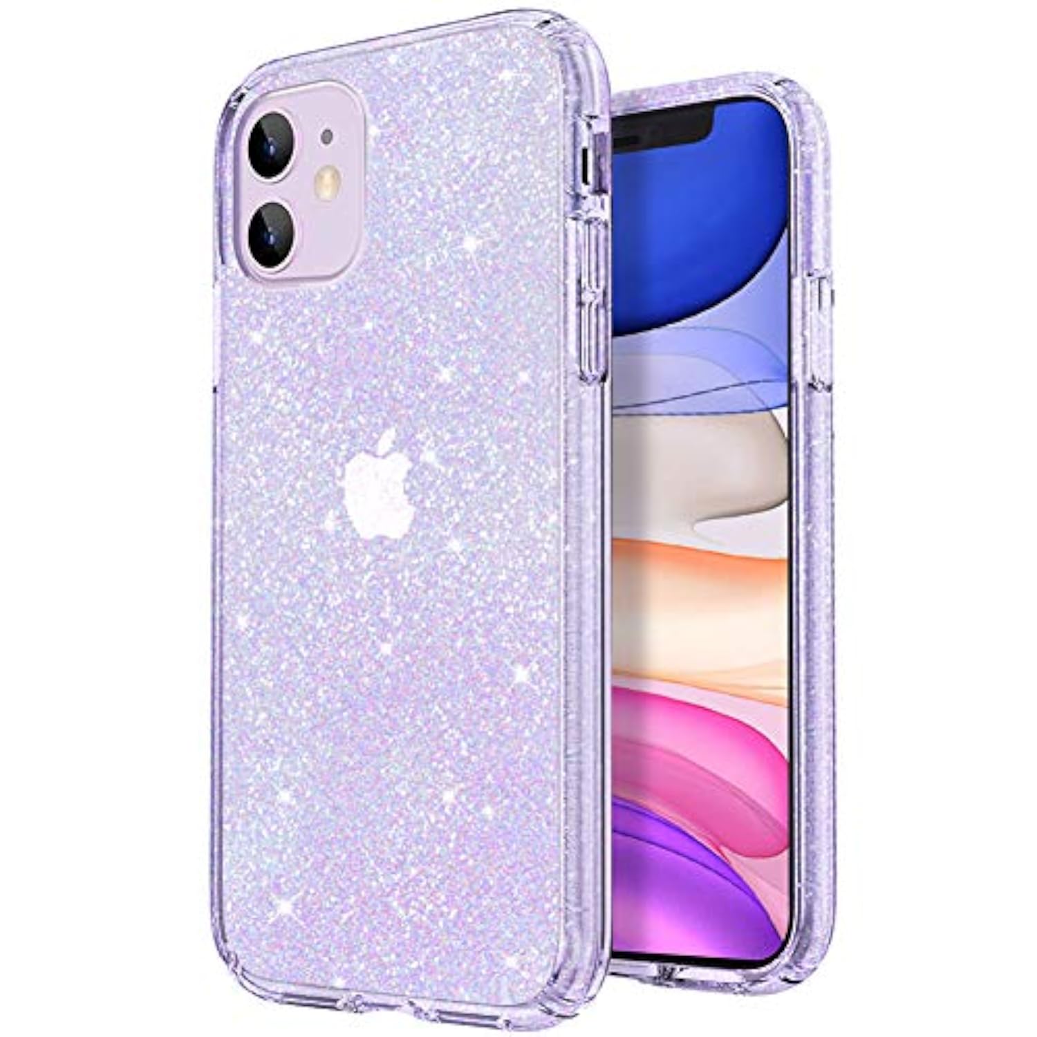 Clear Glitter Sparkle Bling Anti-Scratch Shockproof Protective Phone Case for iPhone 11 (6.1 inch) 2019