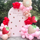 167Pcs Strawberry Balloon Arch Kit with Red & Pink Balloons for Baby Shower  Birthday
