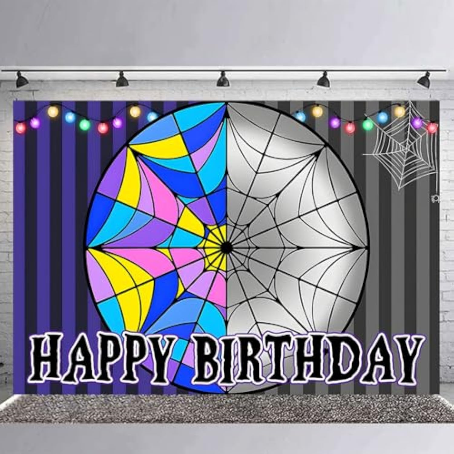 Wednesday Birthday Party Supplies, Cartoon Wednesday Family Party Favors, Cartoon Party Decorations Include Backdrop, Balloons