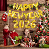 16 Inch Gold 2026 Happy New Year Foil Balloons Party Supplies